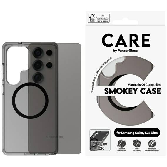 Etui SAMSUNG GALAXY S25 ULTRA CARE by PanzerGlass Flagship Urban Combat QI czarne