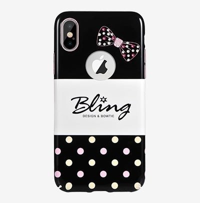 Etui X-FITTED crystal bling secret IPHONE X DOT P8ZSD