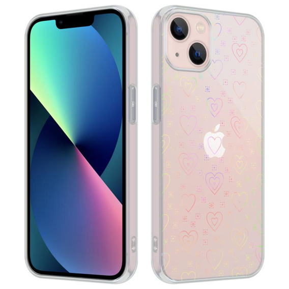 Etui XIAOMI 12 LITE Luminous Hearts Case Holograficzne Serca transparentne