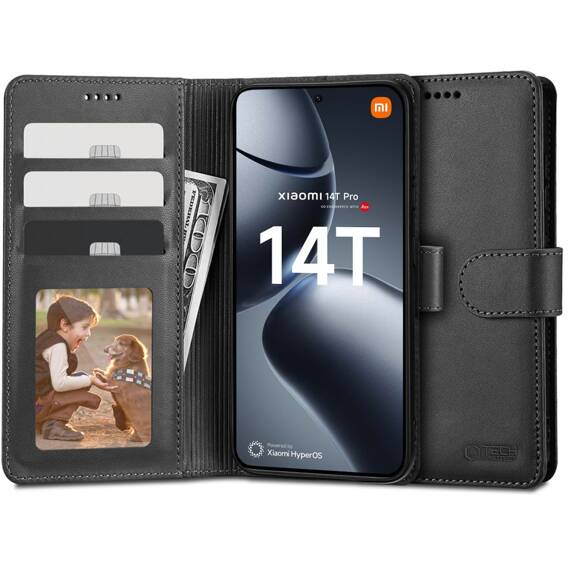 Etui XIAOMI 14T PRO Tech-Protect Wallet czarne