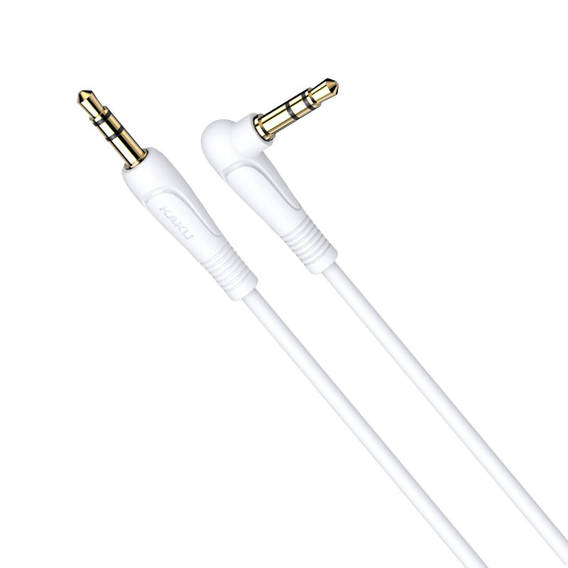 Kabel 1m Audio AUX minijack 3.5mm - minijack 3.5mm KAKU KSC-521 biały