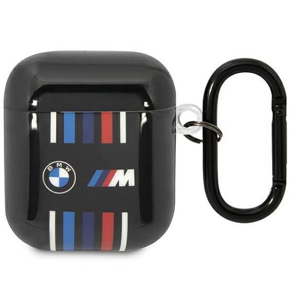 Oryginalne Etui APPLE AIRPODS BMW Multiple Colored Lines (BMA222SWTK) czarne