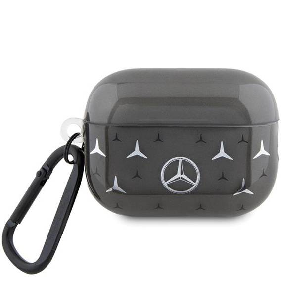 Oryginalne Etui APPLE AIRPODS PRO 2 Mercedes Cover Large Star Pattern (MEAP28DPMGS) czarne