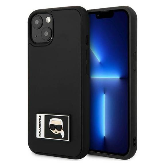 Oryginalne Etui IPHONE 13 Karl Lagerfeld Hardcase Ikonik Patch czarne