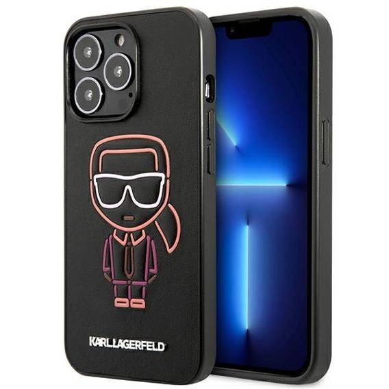 Oryginalne Etui IPHONE 13 PRO MAX Karl Lagerfeld Hardcase Karl Ikonik Outline (KLHCP13XTUOK) wielokolorowe