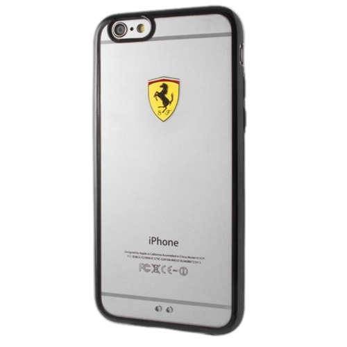 Oryginalne Etui IPHONE 6 / 6S Ferrari Hardcase Racing Shield Black (FEHCP6BK) transparentne