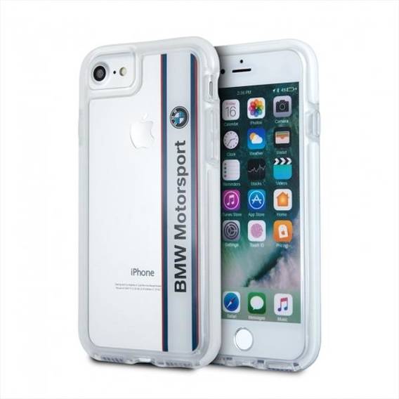 Oryginalne Etui IPHONE 7 / 8 BMW Hardcase Shockproof (BMHCP7SPVWH) transparentne