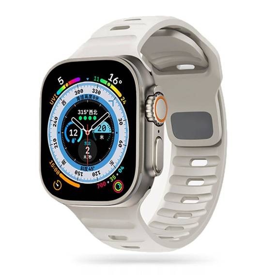 Pasek do APPLE WATCH 4 / 5 / 6 / 7 / 8 / SE (38 / 40 / 41 MM) Tech-Protect Iconband Line beżowe