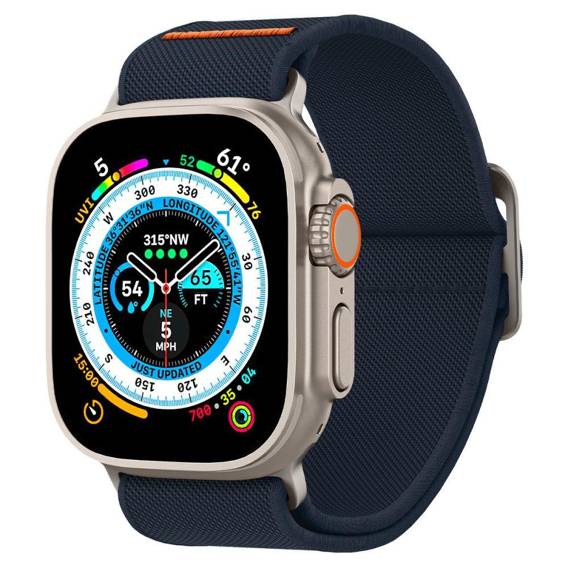 Pasek do APPLE WATCH 4 / 5 / 6 / 7 / 8 / SE / ULTRA (42 / 44 / 45 / 49 MM) Spigen Fit Lite Ultra granatowe