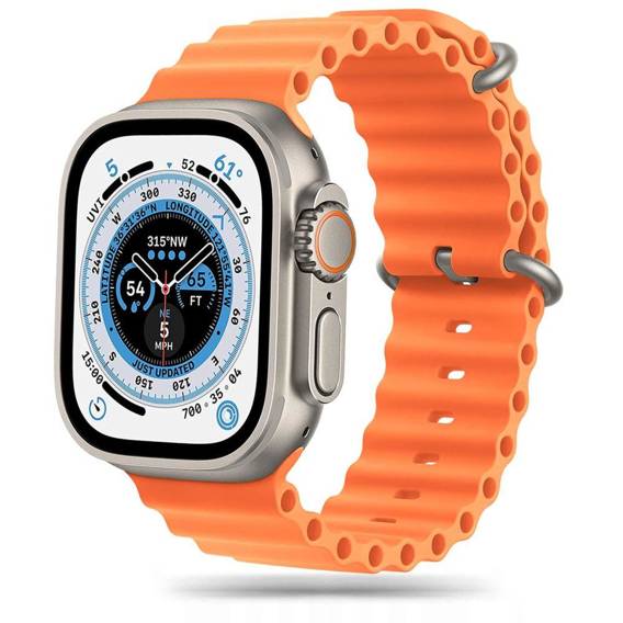 Pasek do APPLE WATCH 4 / 5 / 6 / 7 / 8 / SE / ULTRA (42 / 44 / 45 / 49 MM) Tech-Protect IconBand pomarańczowe