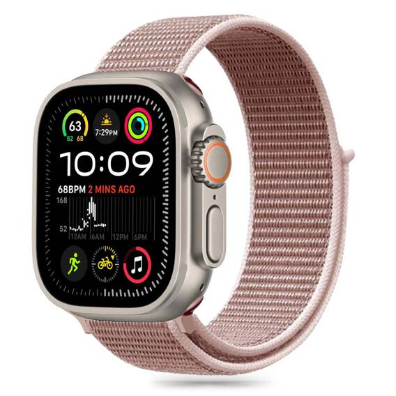 Pasek do APPLE WATCH 6 / 7 / 8 / 9 / 10 / SE (40 / 41 / 42 MM) Tech-Protect Nylon Dusty Rose