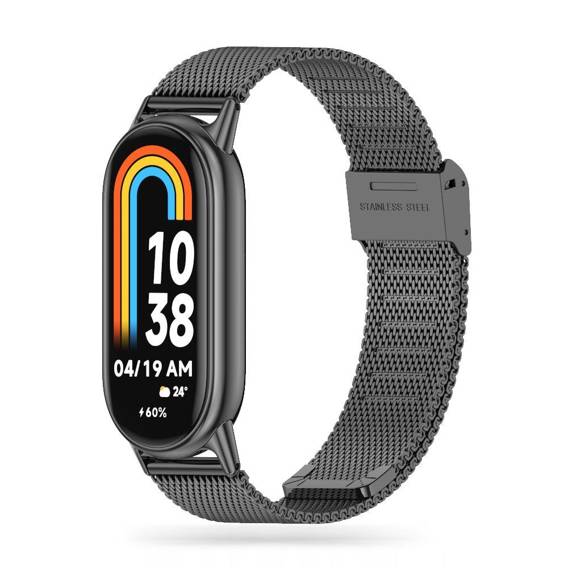 Pasek do XIAOMI MI BAND 8 / 8 NFC Tech-Protect Milaneseband czarne