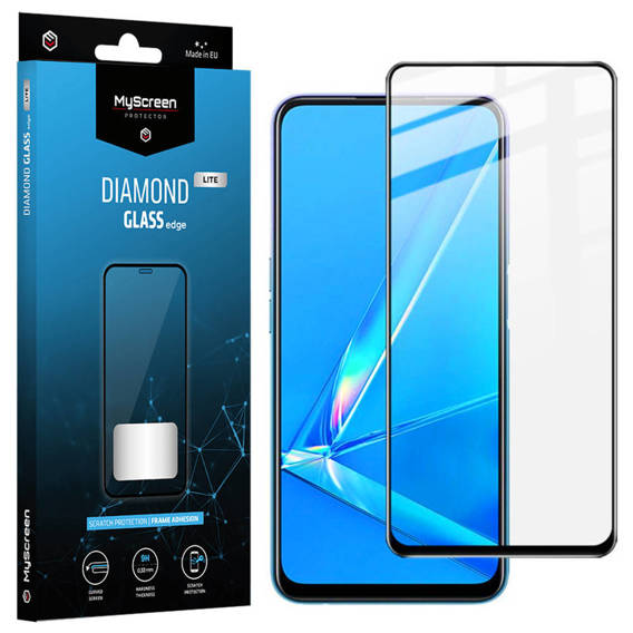 Szkło Hartowane 5D REALME C31/C35 MyScreen DIAMOND GLASS LITE edge Full Glue czarne