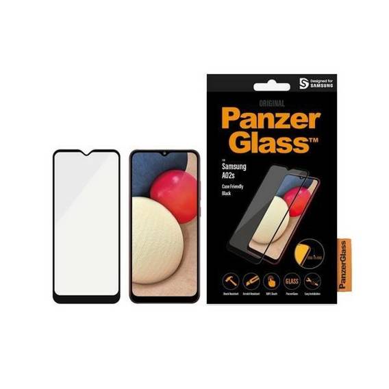 Szkło Hartowane 5D SAMSUNG GALAXY A20S PanzerGlass E2E Super+ Case Friendly AntiBacterial czarne