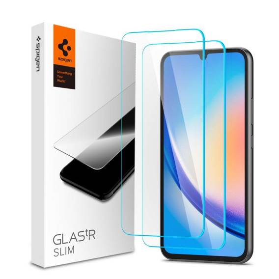 Szkło Hartowane SAMSUNG GALAXY A34 5G Spigen Glas.TR Slim 2-pack Clear