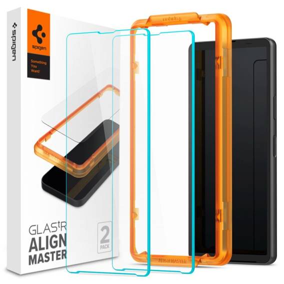 Szkło Hartowane SONY XPERIA 10 V Spigen ALM Glas.tr 2-pack Clear