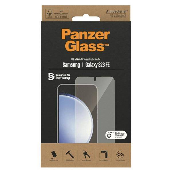 PanzerGlass Ultra-Wide Fit - Samsung Galaxy S23 Verre trempé Protection  d'écran Empreinte digitale - Compatible Coque 4-123835 