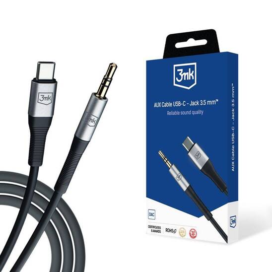 3MK KABEL AUX USB-C/JACK 3,5mm