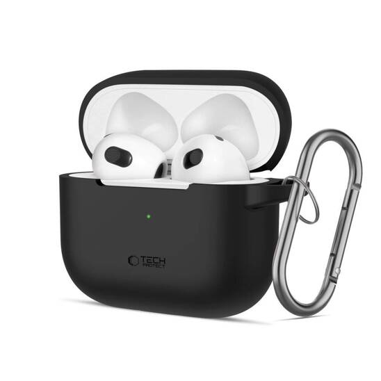 Etui APPLE AIRPODS 3 Tech-Protect Silicone czarne