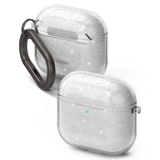 Etui APPLE AIRPODS 4 Ringke Air Glitter Clear transparentne