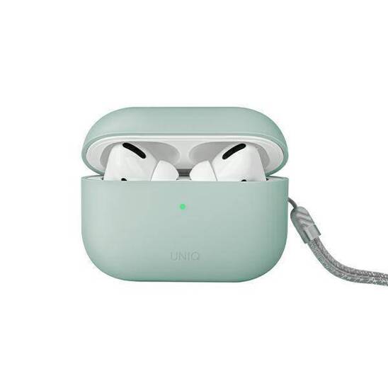 Etui APPLE AIRPODS PRO 2 UNIQ Lino Silicone miętowe