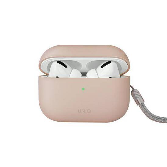 Etui APPLE AIRPODS PRO 2 UNIQ Lino Silicone różowe