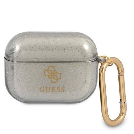 Etui APPLE AIRPODS PRO Guess Glitter Collection (GUAPUCG4GK) czarne