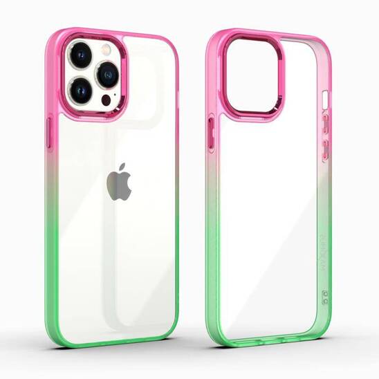 Etui APPLE IPHONE 15 MX Rainbow czerwono-zielone