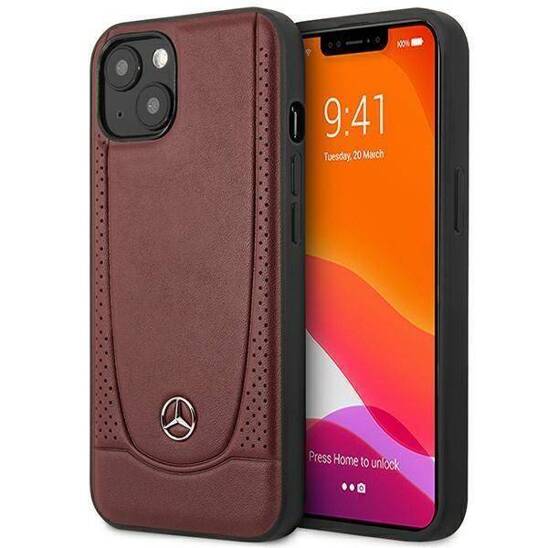 Etui APPLE IPHONE 15 Mercedes Leather Urban Line (MEHCP15SARMRE) czerwone