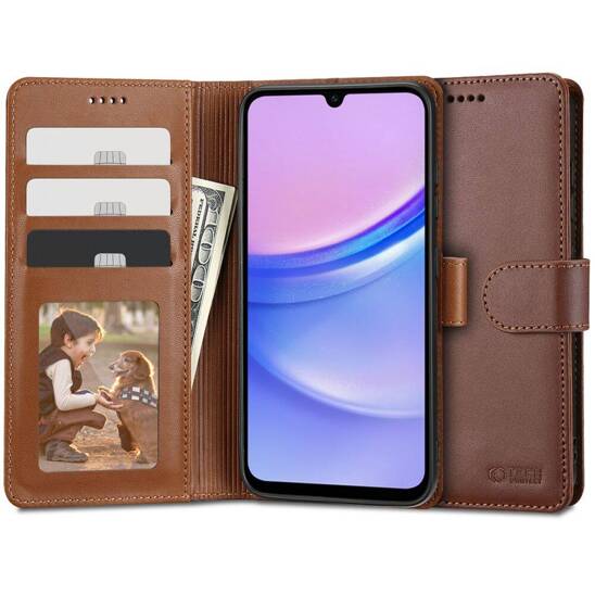 Etui GALAXY A15 4G / 5G Tech-Protect Wallet brązowe