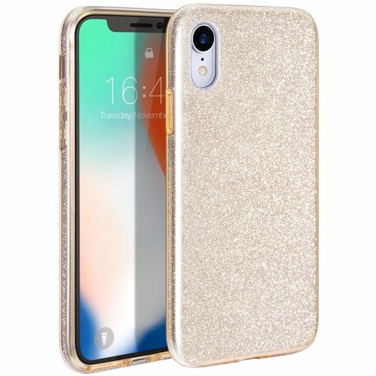 Etui IPHONE 11 Brokat Glitter złote