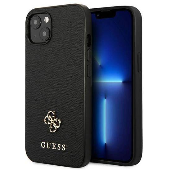 Etui IPHONE 13 Guess Hardcase Saffiano 4G Small Metal Logo (GUHCP13MPS4MK) czarne