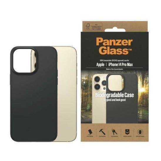 Etui IPHONE 14 PRO MAX PanzerGlass Biodegradable Case (0420) czarne