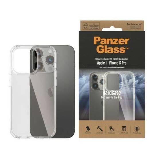 Etui IPHONE 14 PRO PanzerGlass HardCase Antibacterial Military (0402) Grade Clear transparentne