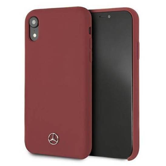 Etui IPHONE XR Mercedes Hardcase Silicone Line (MEHCI61SILRE) czerwone