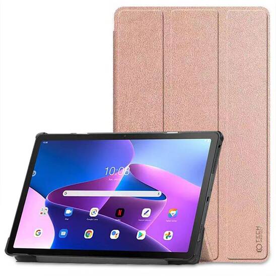 Etui LENOVO TAB M10 PLUS 10.6 3RD GEN Tech-Protect SmartCase złoto-różowe