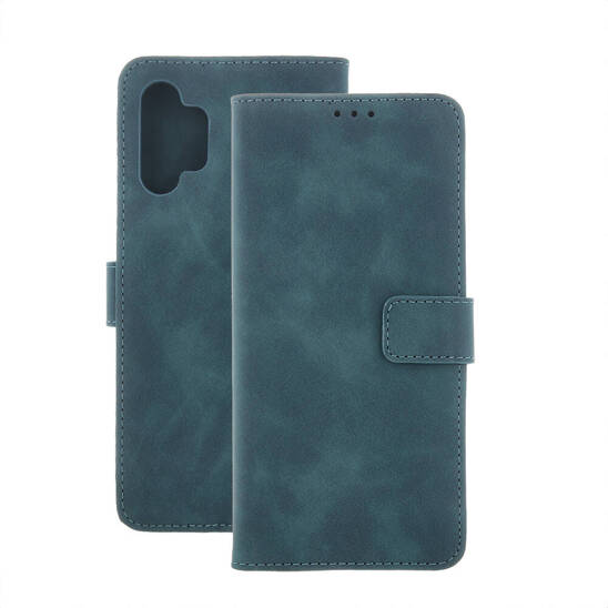 Etui MOTOROLA MOTO E13 Smart Velvet Case Skóra Ekologiczna ciemnozielone