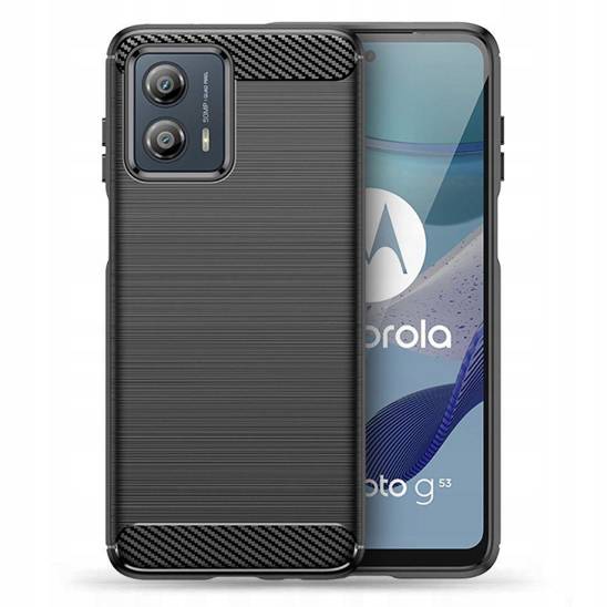 Etui MOTOROLA MOTO G53 5G Tech-Protect TPU Carbon czarne