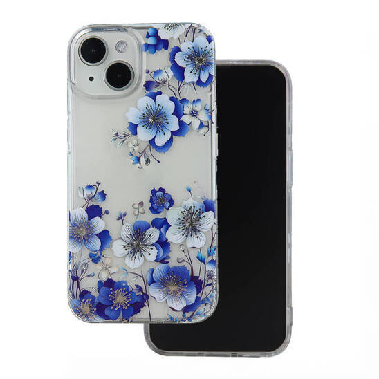 Etui SAMSUNG GALAXY A14 4G / 5G IMD Print Case Floral transparentne