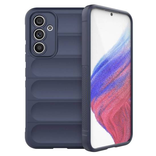 Etui SAMSUNG GALAXY A54 5G Silky Shield granatowe