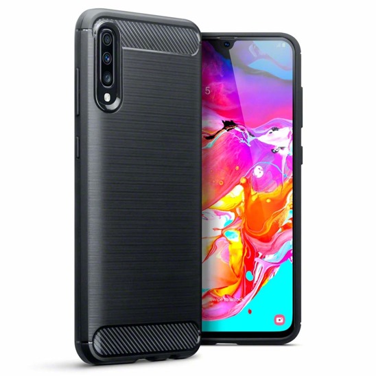 Etui SAMSUNG GALAXY A70 Nexeri Carbon Pancerne czarne