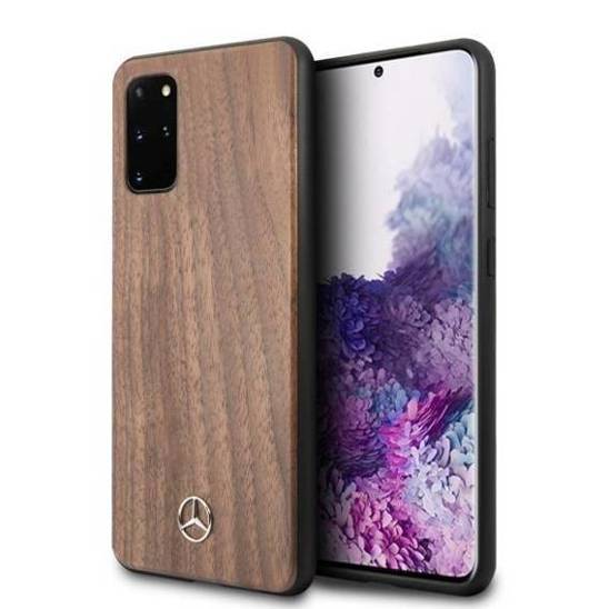 Etui SAMSUNG GALAXY S20+ Mercedes Hard Case Wood Line Walnut (MEHCS67VWOLB) brązowe