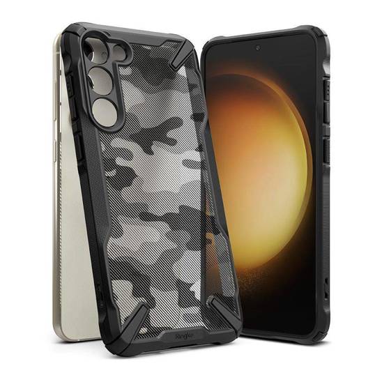 Etui SAMSUNG GALAXY S23 Ringke Fusion-X Camo Black