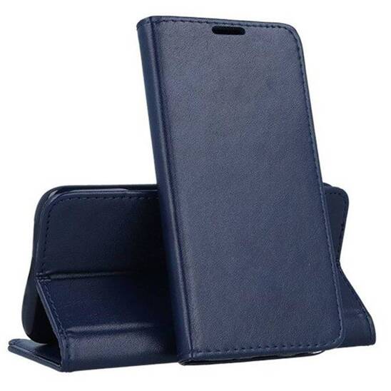 Etui SAMSUNG GALAXY S24+ Portfel z Klapką Skóra Ekologiczna Kabura Magnet Book granatowe