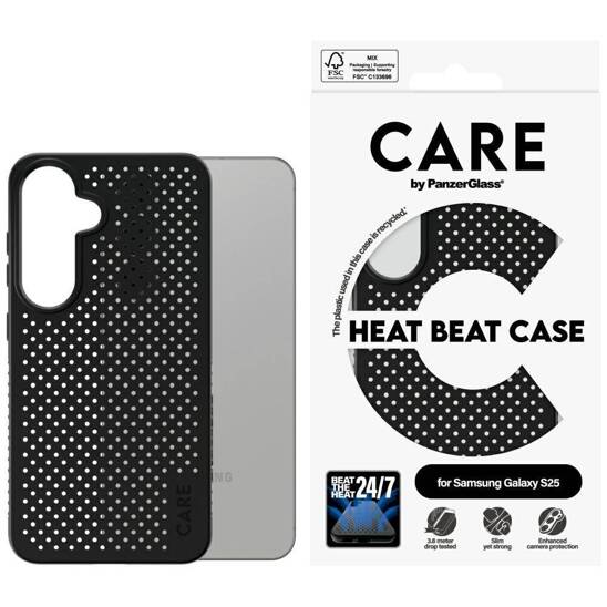 Etui SAMSUNG GALAXY S25 CARE by PanzerGlass Feature Heat Beat