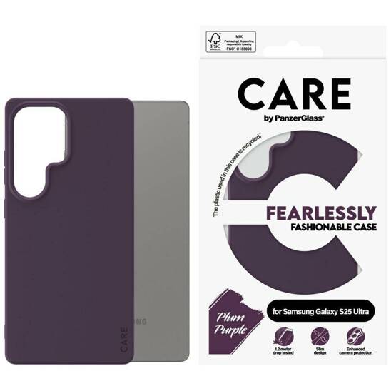 Etui SAMSUNG GALAXY S25 ULTRA CARE by PanzerGlass Fashion Case fioletowe