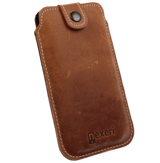 Etui Wsuwka IPHONE 6 / 7 / 8 / SE 2020 skórzana Nexeri Leather Pocket L brązowe