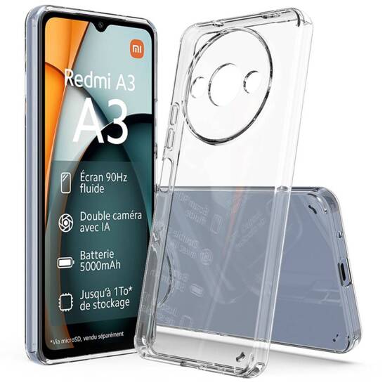 Etui XIAOMI REDMI A3 Nexeri Slim Case Protect 2mm transparentne