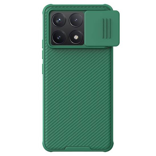 Etui XIAOMI REDMI K70 / K70 PRO / POCO F6 PRO Nillkin CamShield Pro ciemnozielone