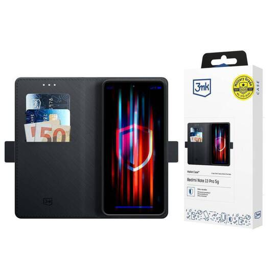 Etui XIAOMI REDMI NOTE 13 PRO 5G 3mk Wallet Case czarne